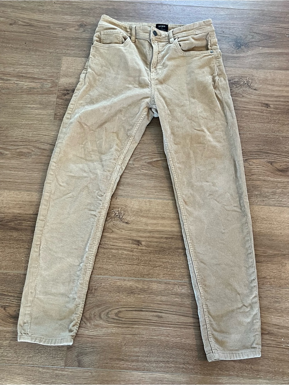 Cotton On Women's Straight-Leg Corduroy Pants in Light Tan